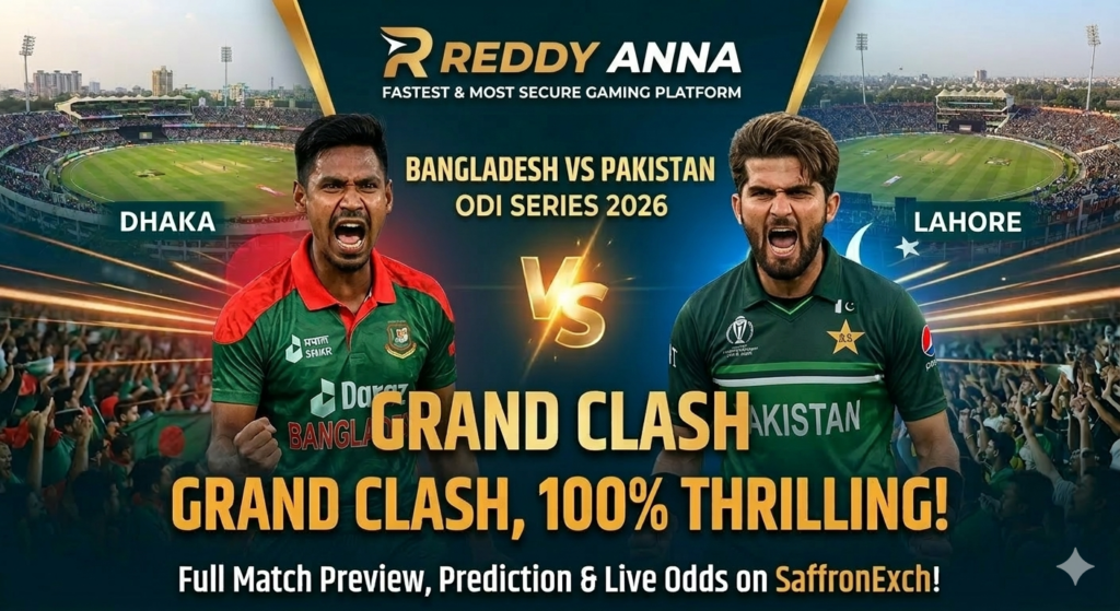 Pakistan vs Bangladesh 2026: Head-to-Head Record, Statistical Analysis & Reddy Anna Betting Strategies