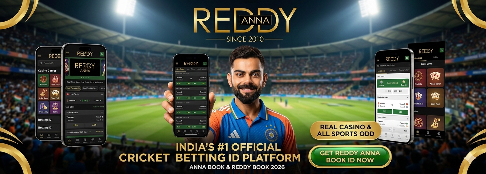 Reddy Anna India's #1 Official Cricket Betting ID Platform | Anna Book & Reddy Book 2026