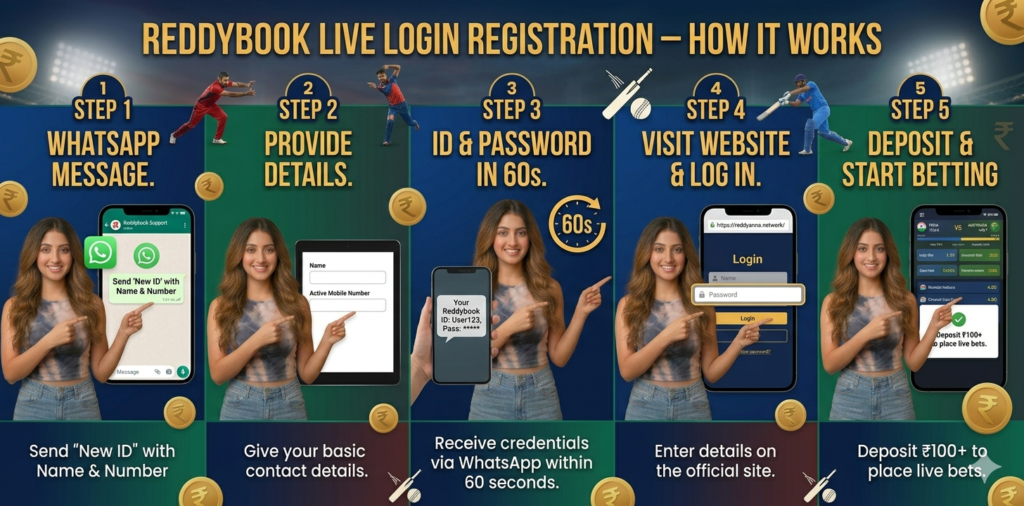 Reddybook Live Login Registration – How It Works