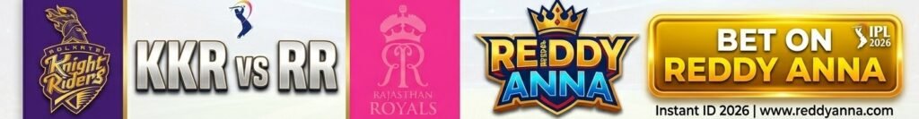KKR vs RR Bet on Reddy Anna