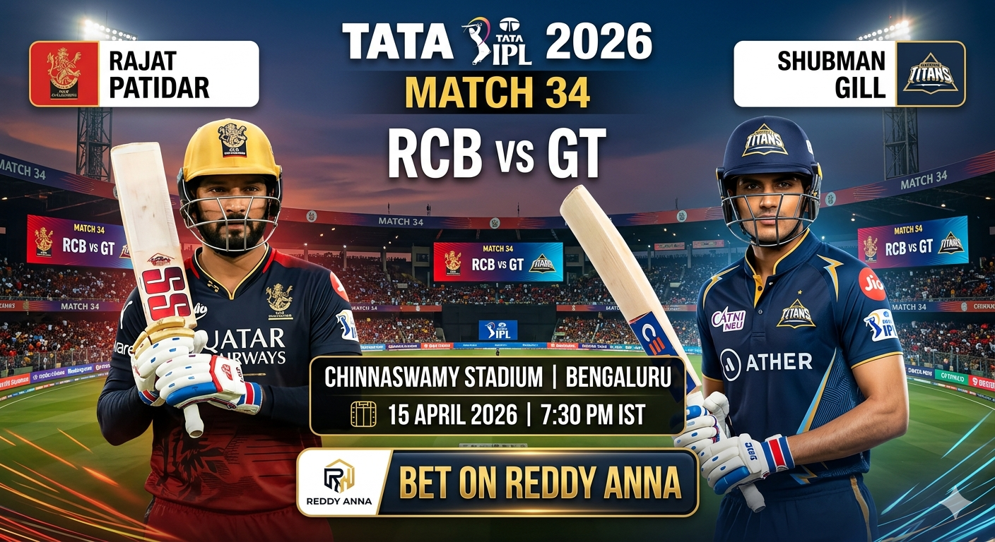 RCB vs GT Betting Odds, Win Prediction & Match Analysis – IPL 2026 Match 34
reddy anna book club