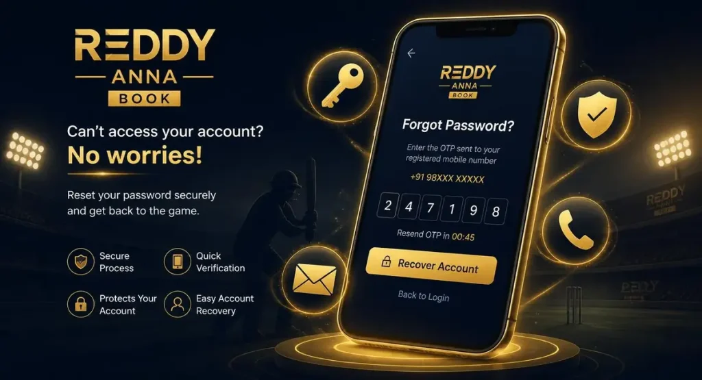 Reddy Anna Book Login forgot password account recovery