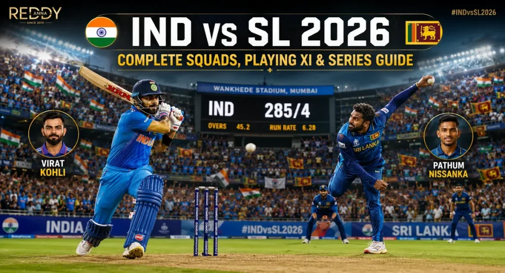India vs Sri Lanka 2026 Series Guide Squads Playing XI Key Players Reddy Anna