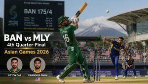 BAN vs MLY 4th Quarter-Final Asian Games 2026 Match Prediction Reddy Anna