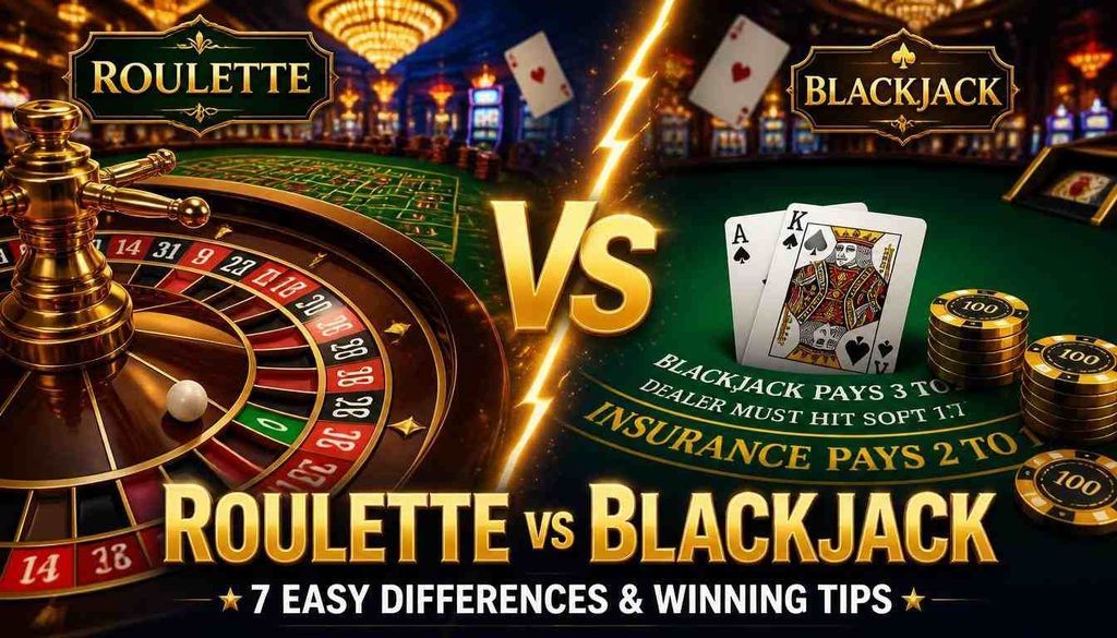 Roulette vs Blackjack 7 Easy Differences Winning Tips Casino Guide