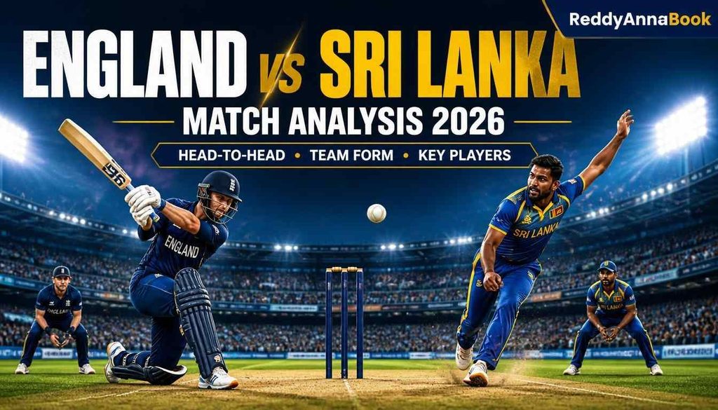 England vs Sri Lanka Match Analysis 2026 – Head-to-Head Records, Team Form and Key Players | ReddyAnnaBook